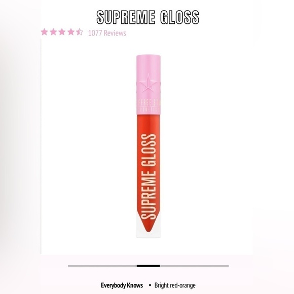 Brand New Jeffree Star Supreme Gloss Full Pigment Lip Gloss in Everybody Knows - Picture 4 of 6